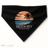 Sarasota County Florida Siesta Key Great Gift USA-Made Doggie Bandana thumb 0