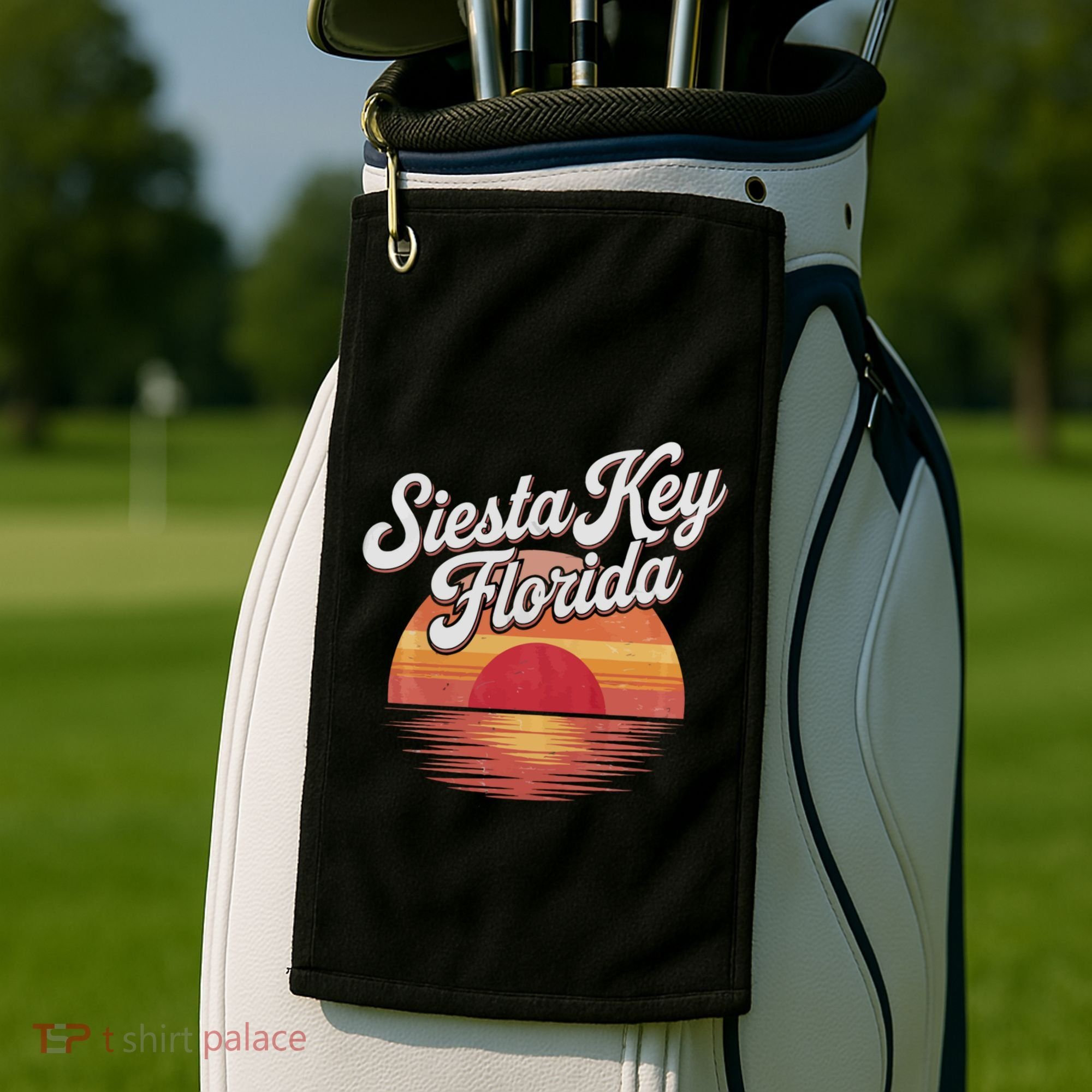 Sarasota County Florida Siesta Key Meaningful Gift Golf Towel