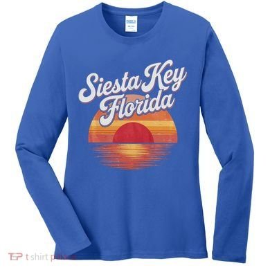 Sarasota County Florida Siesta Key Meaningful Gift Women's Long Sleeve Shirt