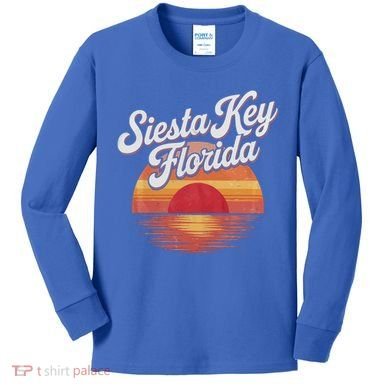 Sarasota County Florida Siesta Key Meaningful Gift Kids Long Sleeve Shirt
