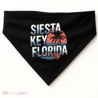 Sarasota County Florida Siesta Key Cute Gift USA-Made Doggie Bandana thumb 0