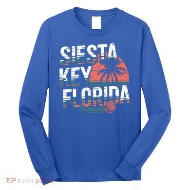 Sarasota County Florida Siesta Key Cute Gift Long Sleeve Shirt