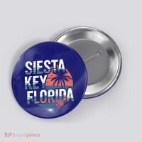 Sarasota County Florida Siesta Key Cute Gift Button thumb 0