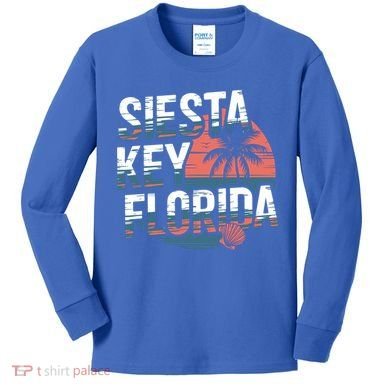 Sarasota County Florida Siesta Key Cute Gift Kids Long Sleeve Shirt
