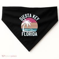 Sarasota County Florida Siesta Key Cute Gift USA-Made Doggie Bandana thumb 0