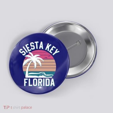 Sarasota County Florida Siesta Key Cute Gift Button