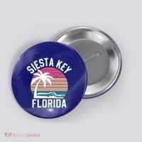 Sarasota County Florida Siesta Key Cute Gift Button thumb 0