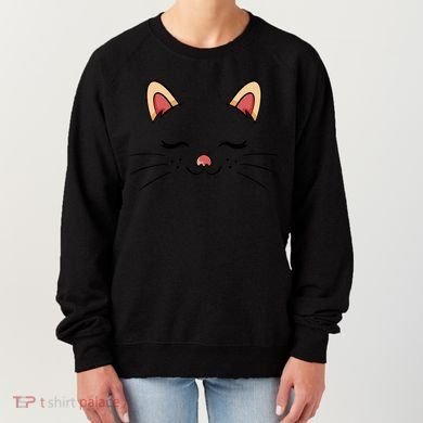 Sleeping Cat Face Women's Sweatshirt