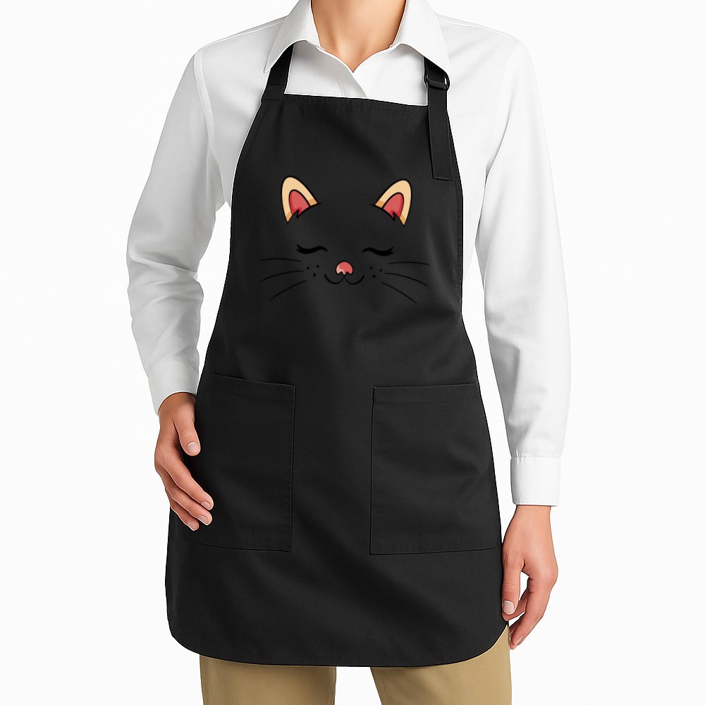 Sleeping Cat Face Apron