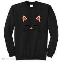 Sleeping Cat Face Sweatshirt thumb 0