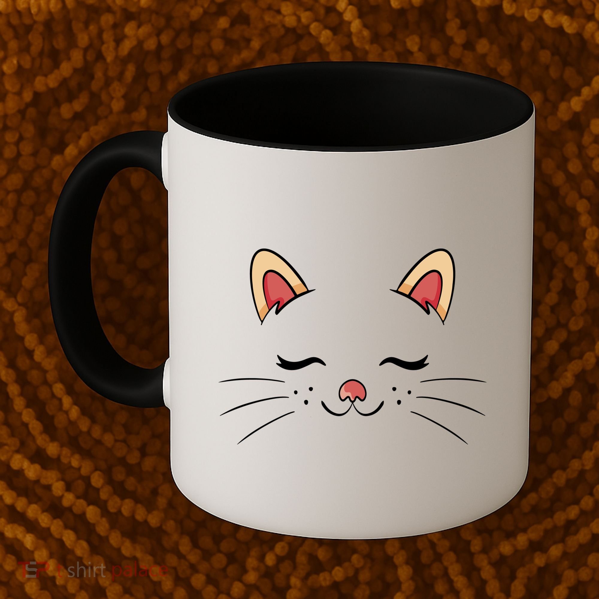 Sleeping Cat Face Coffee Mug