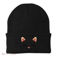 Sleeping Cat Face Beanie thumb 0