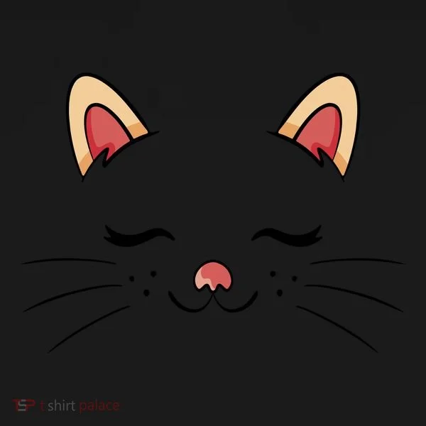 Sleeping Cat Face Polo