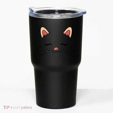 Sleeping Cat Face Tumbler