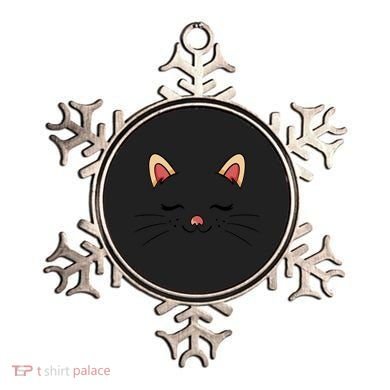 Sleeping Cat Face Ornament