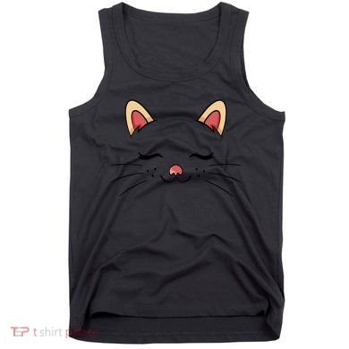Sleeping Cat Face Tank Top
