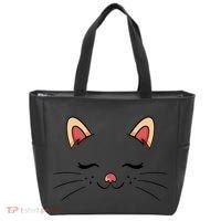 Sleeping Cat Face Tote Bag thumb 0