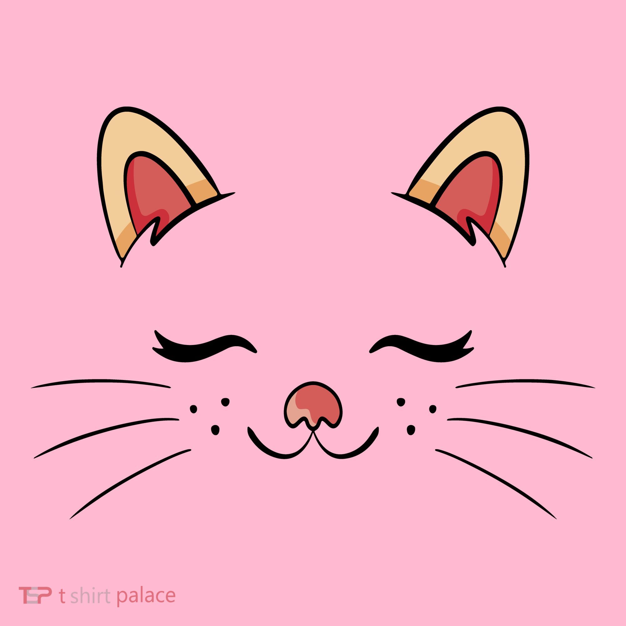 Sleeping Cat Face Doggie Tank