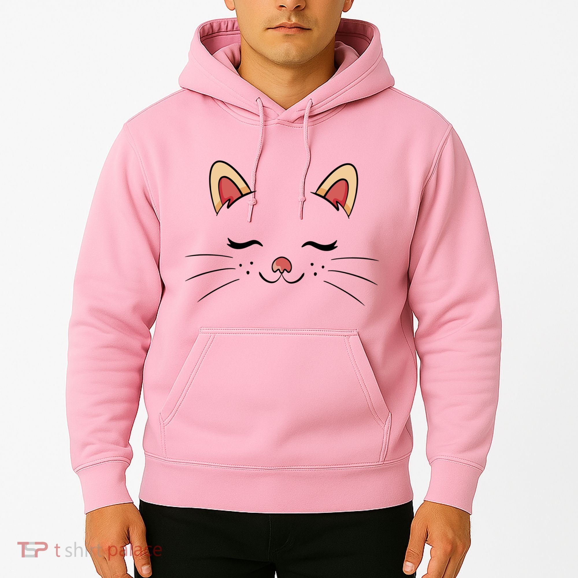 Sleeping Cat Face Hoodie