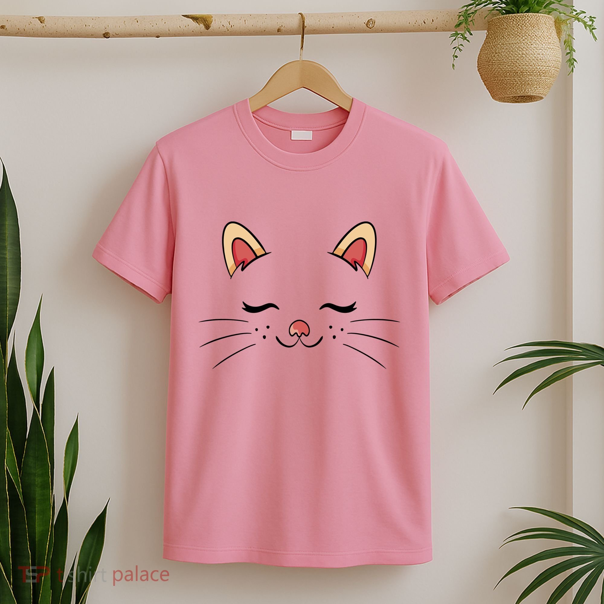 Sleeping Cat Face T-Shirt