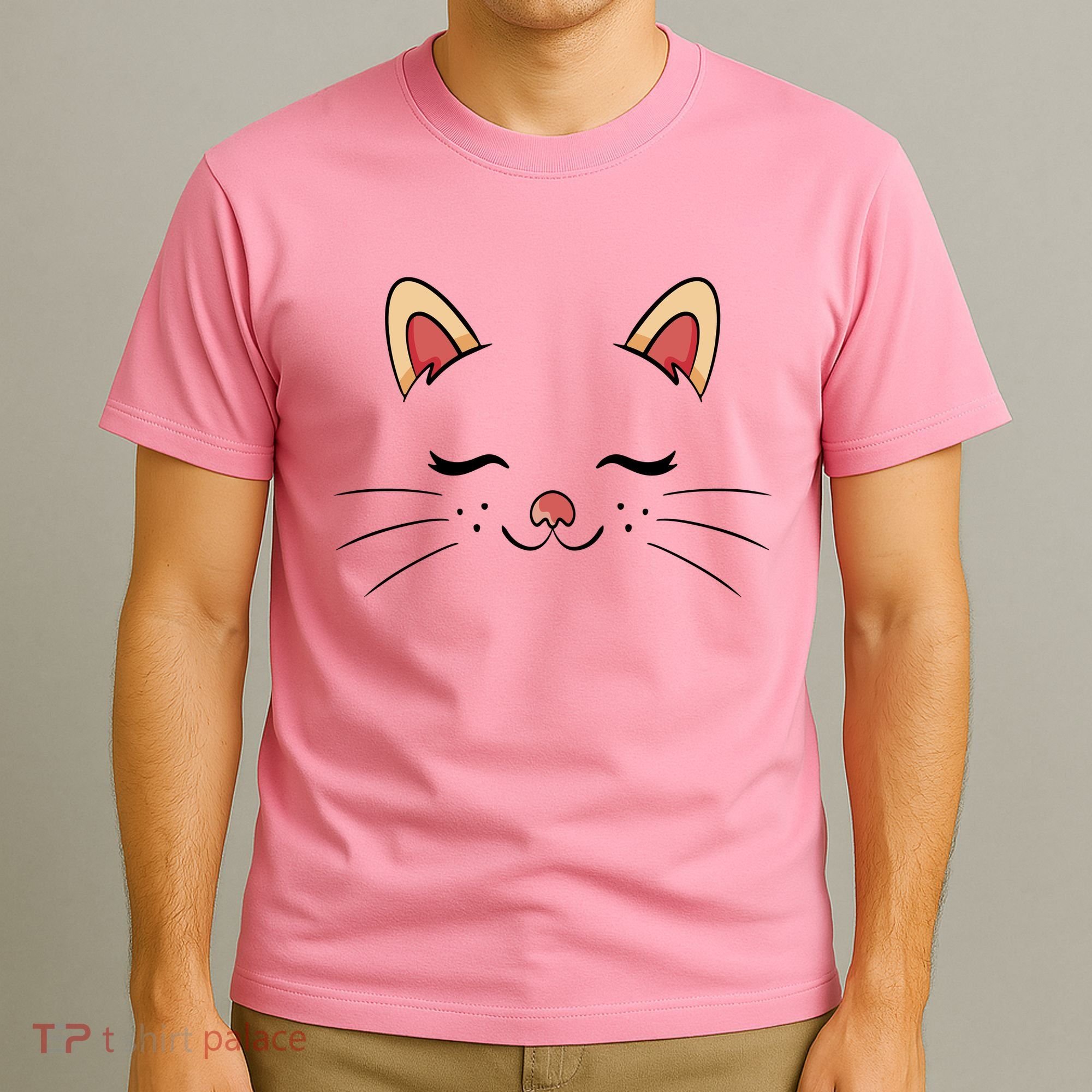 Sleeping Cat Face T-Shirt