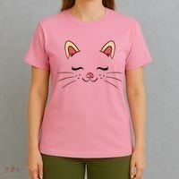 Sleeping Cat Face T-Shirt thumb 4