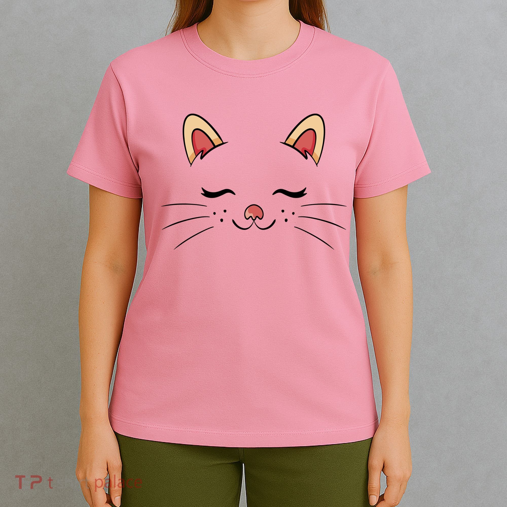 Sleeping Cat Face T-Shirt