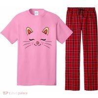 Sleeping Cat Face Pajama Set thumb 0