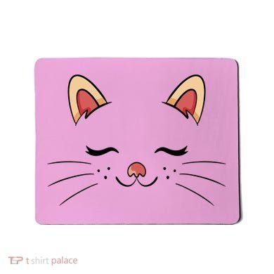 Sleeping Cat Face Mousepad