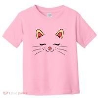 Sleeping Cat Face Toddler T-Shirt thumb 0