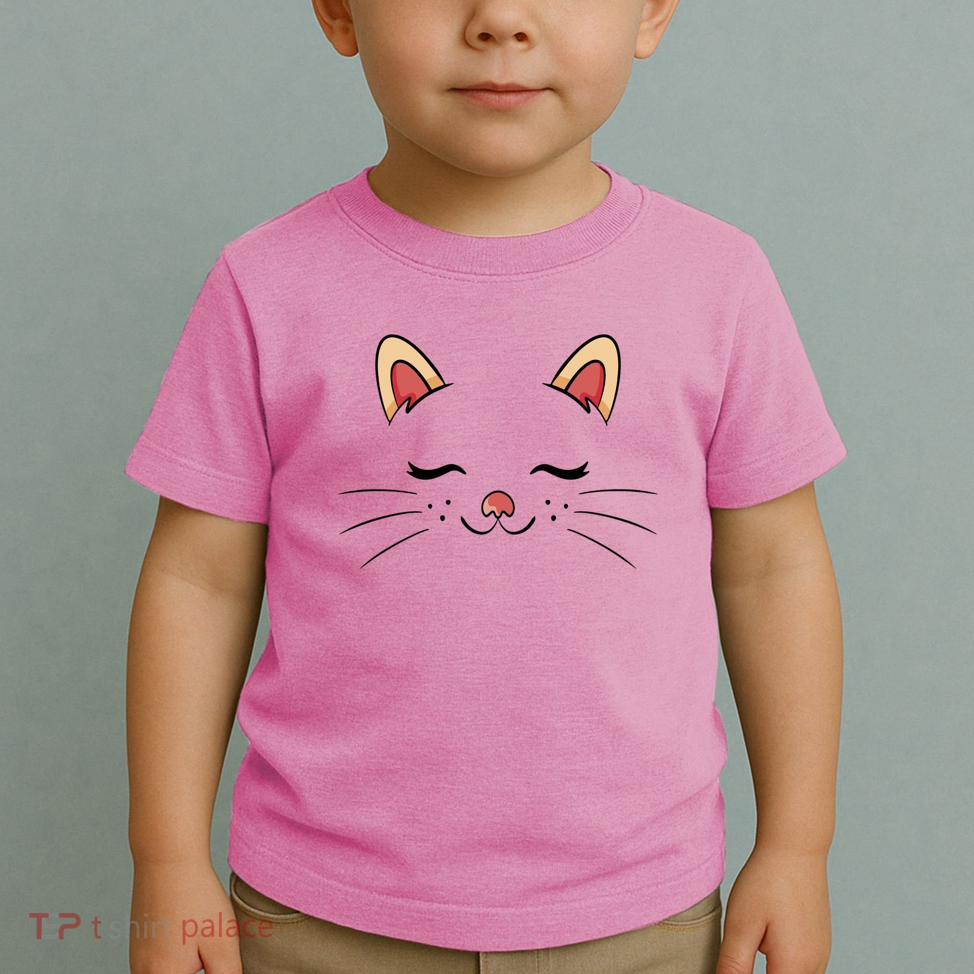 Sleeping Cat Face Toddler T-Shirt