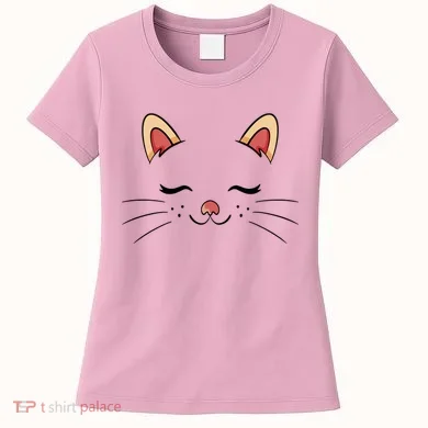 Sleeping Cat Face Women's T-Shirt