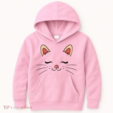 Sleeping Cat Face Kids Hoodie