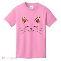 Sleeping Cat Face Kids T-Shirt thumb 0