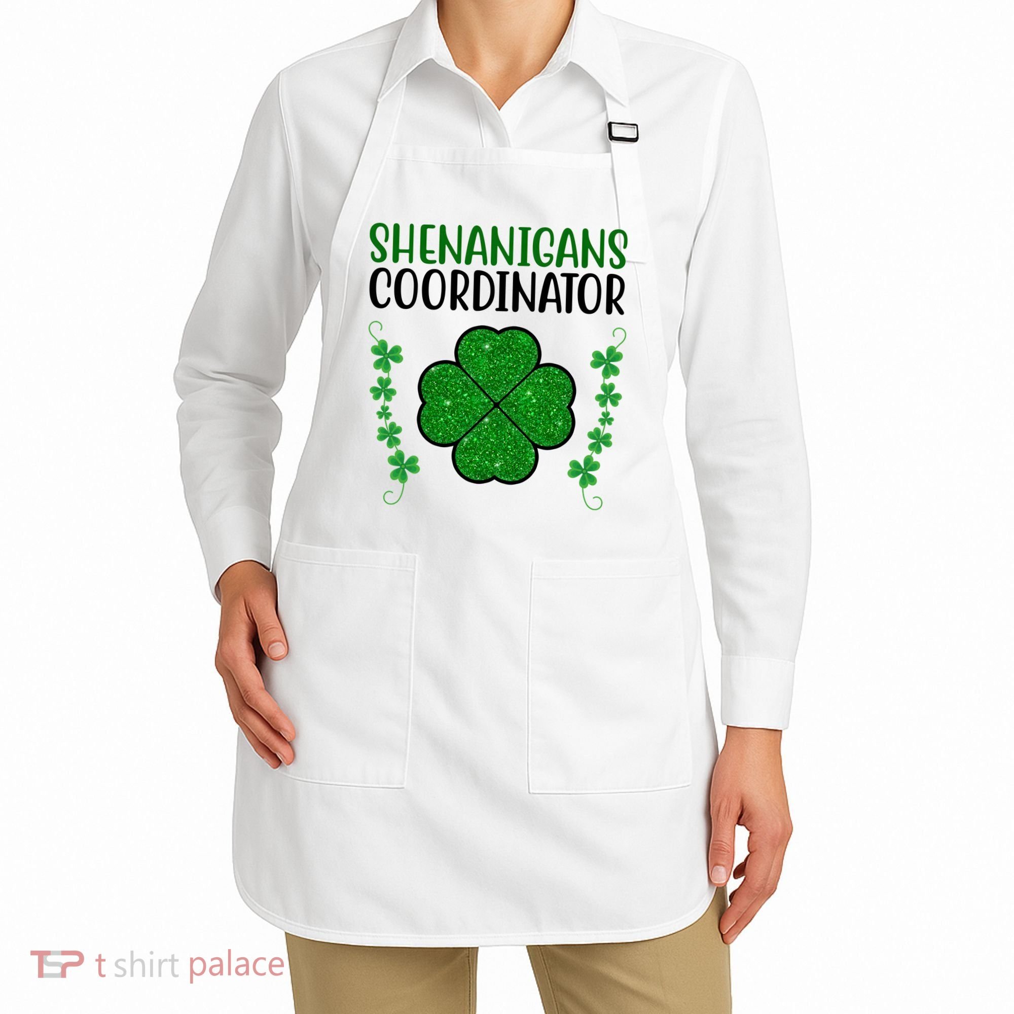 Shenanigans Coordinator Festive St Patrick's Day Apron
