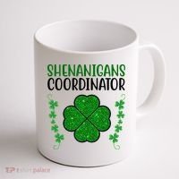 Shenanigans Coordinator Festive St Patrick's Day Coffee Mug thumb 1