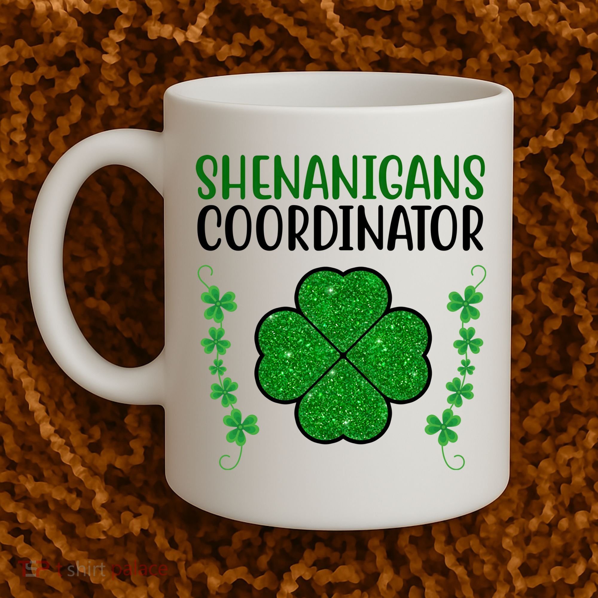 Shenanigans Coordinator Festive St Patrick's Day Coffee Mug