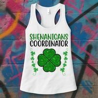 Shenanigans Coordinator Festive St Patrick's Day Women's Tank Top thumb 3