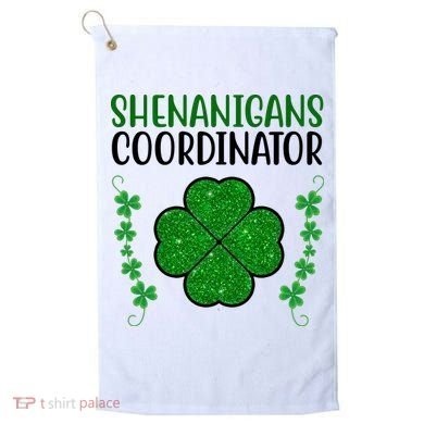 Shenanigans Coordinator Festive St Patrick's Day Golf Towel