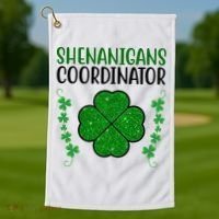 Shenanigans Coordinator Festive St Patrick's Day Golf Towel thumb 1
