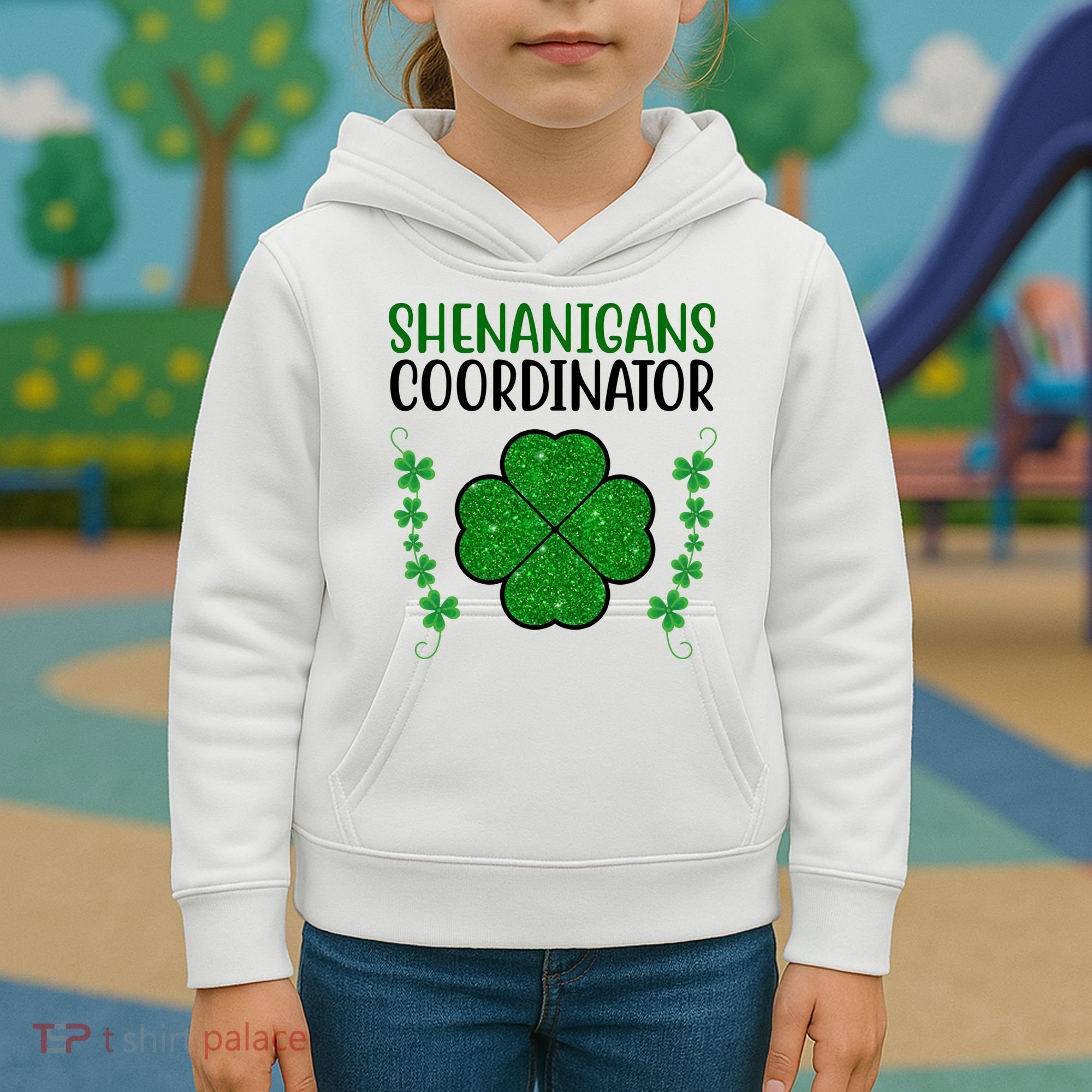Shenanigans Coordinator Festive St Patrick's Day Kids Hoodie