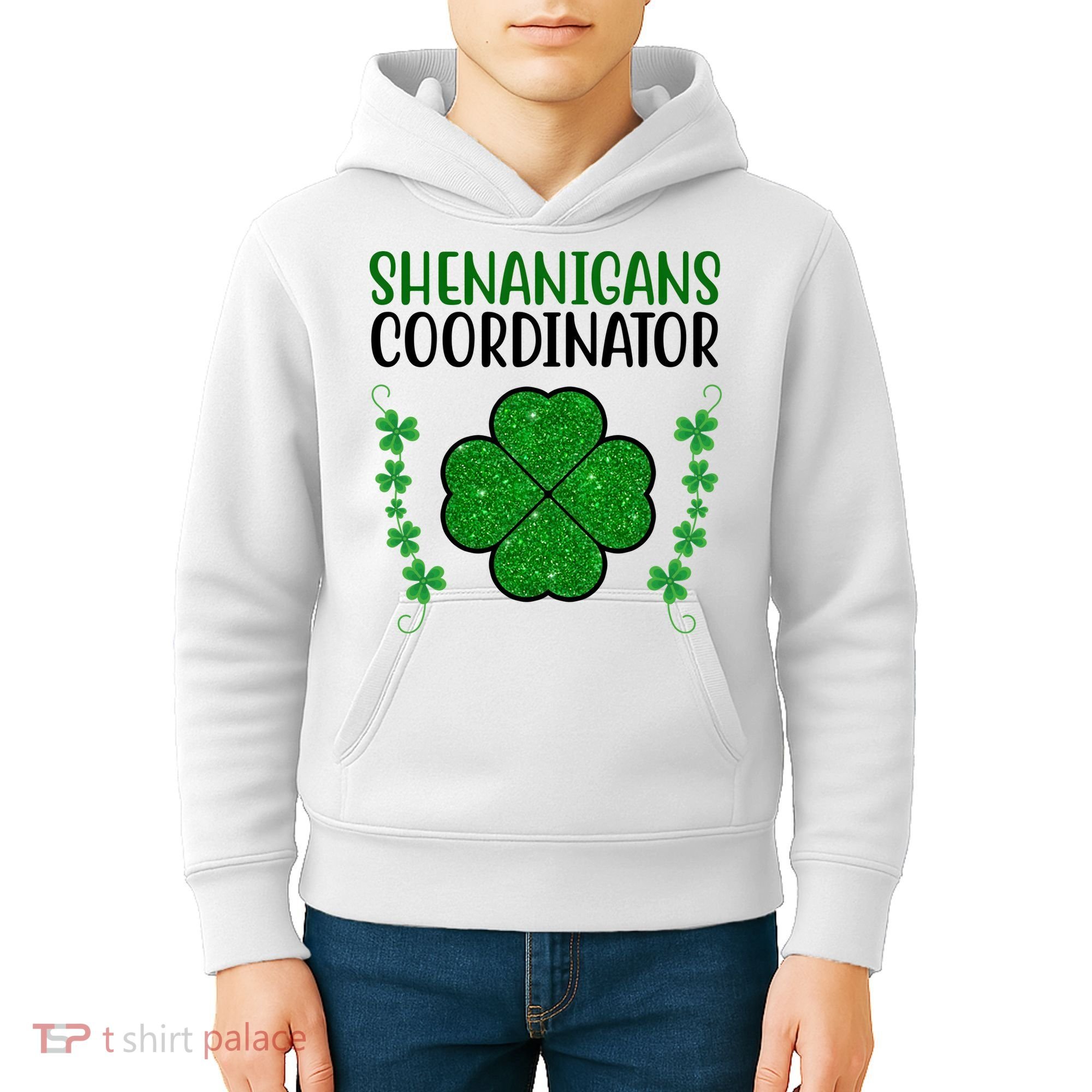 Shenanigans Coordinator Festive St Patrick's Day Kids Hoodie