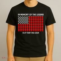 Solo Cup Flag Rip The Legend Toby T-Shirt thumb 3