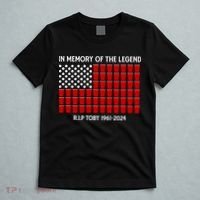 Solo Cup Flag Rip The Legend Toby T-Shirt thumb 5