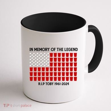 Solo Cup Flag Rip The Legend Toby Coffee Mug back