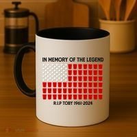 Solo Cup Flag Rip The Legend Toby Coffee Mug thumb 4