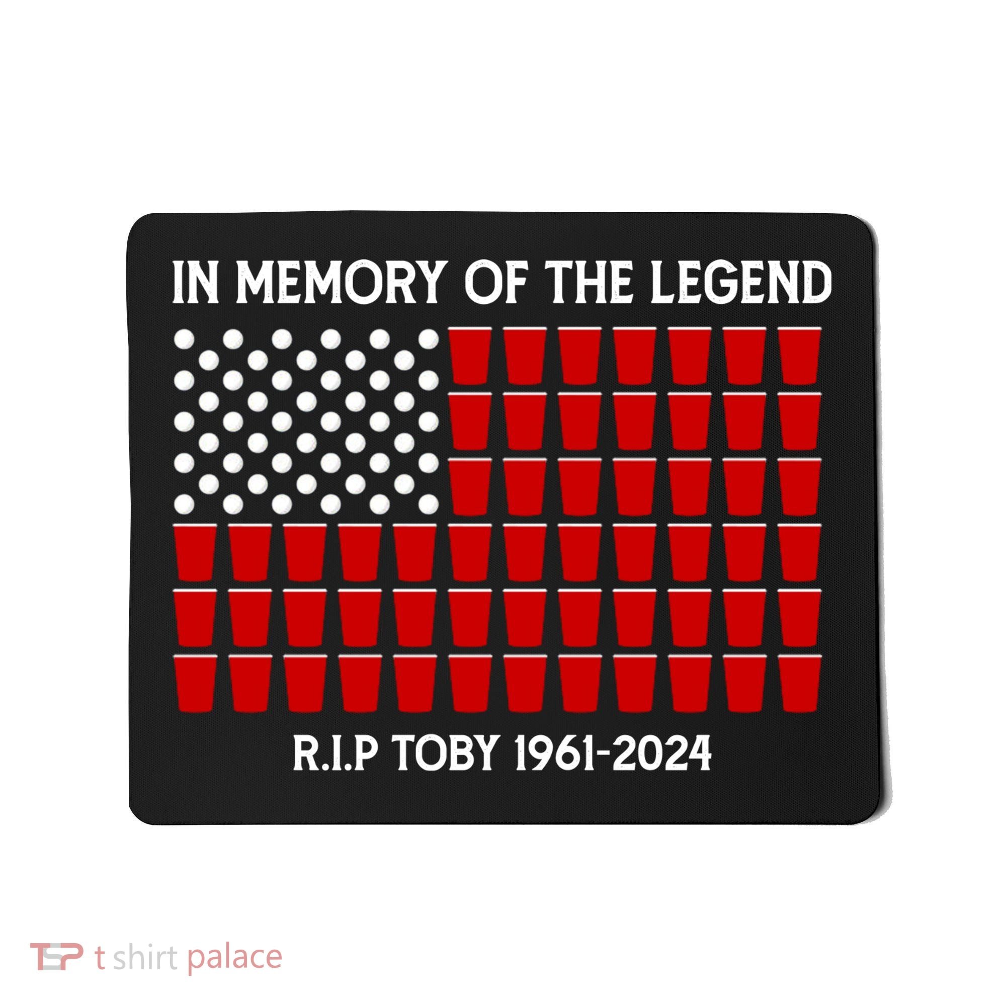 Solo Cup Flag Rip The Legend Toby Mousepad