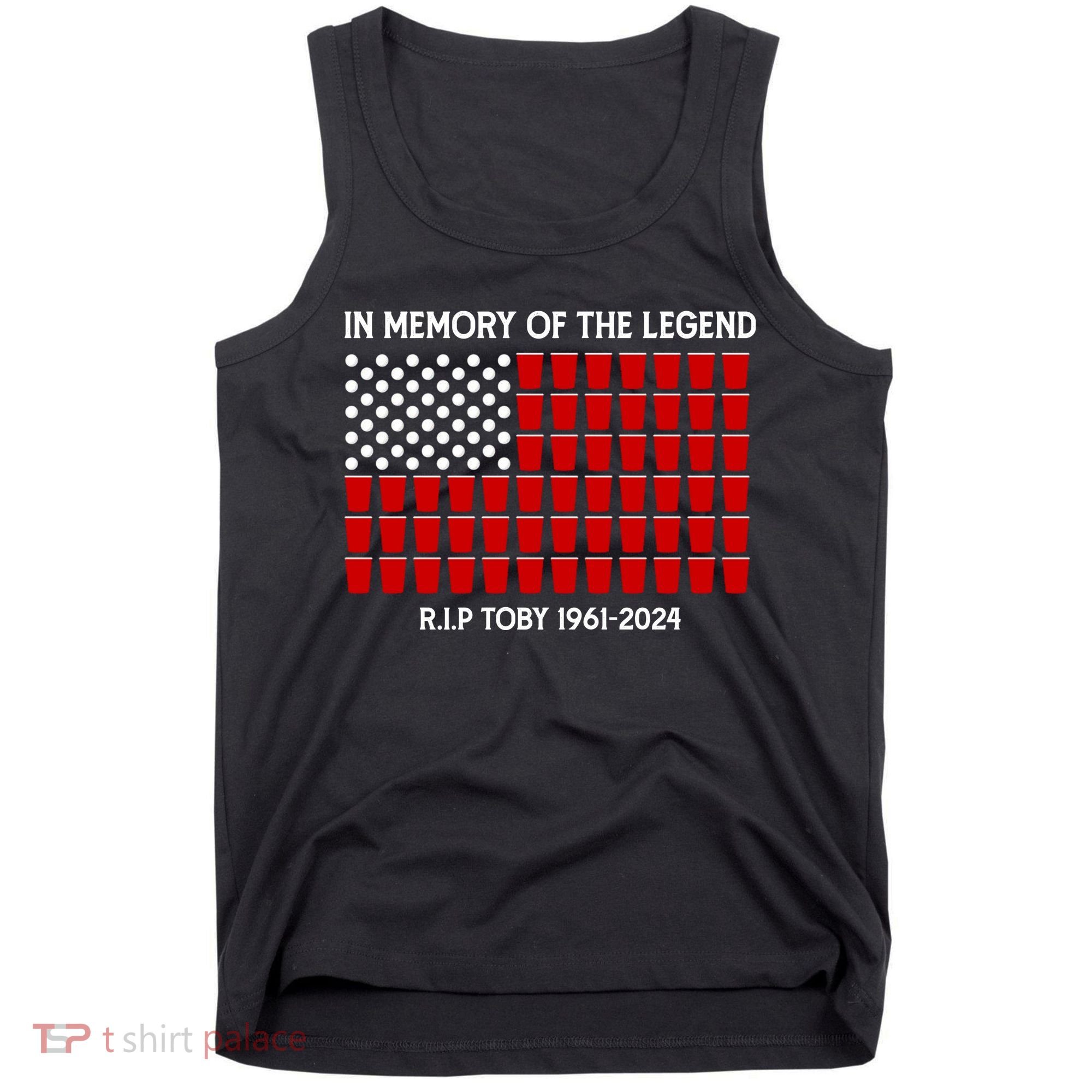 Solo Cup Flag Rip The Legend Toby Tank Top