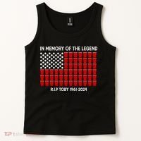 Solo Cup Flag Rip The Legend Toby Tank Top thumb 2