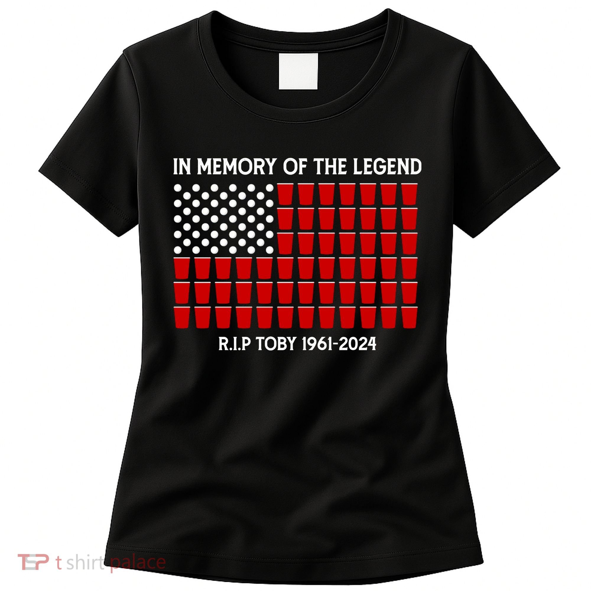 Solo Cup Flag Rip The Legend Toby Women's T-Shirt